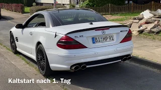 SL 55 AMG Sound - Kaltstart und Beschleunigung (Coldstart) FOX Exhaust