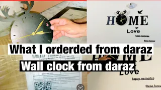 Wooden Wall clock review  from daraz || how to assemble needles on wall clock