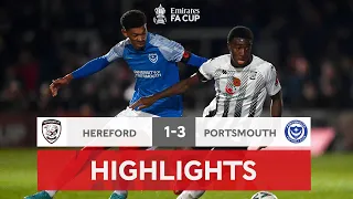 Pompey Comeback Sees Them Through | Hereford 1-3 Portsmouth | Emirates FA Cup 2022-23