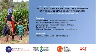 CSW68 UNLOCKING GENDER EQUALITY: THE POWER OF UNIVERSAL SOCIAL SECURITY PROGRAMS”