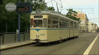 Alte Straßenbahnen aus DDR Zeiten in Leipzig