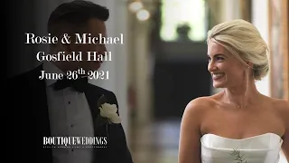 Rosie & Michael - Gosfield Hall Wedding Videographer & Photographer Team Boutique Weddings