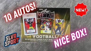 💥 NEW RELEASE 💥 2024 Leaf Metal Football JUMBO Hobby Box - 10 Autos!