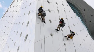 Rope Access and High Level Facade Cleaning by Isnaad