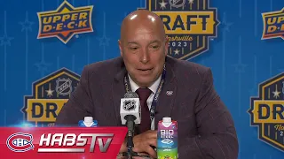 Kent Hughes on selecting David Reinbacher 5th overall at the 2023 NHL Draft | FULL PRESS CONFERENCE