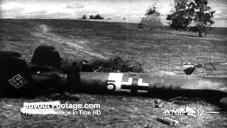 HD Stock Footage WWII German Invasion of Russia | Our Russian Front Reels 4-5