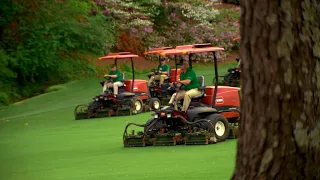 Mower Ballet at Augusta National