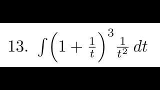 integrate (1 + 1/t)^3 * 1/t^2 dt