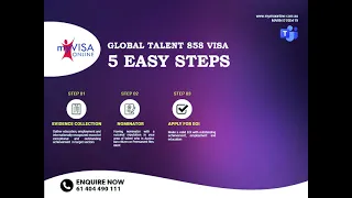 5 Easy Steps for  Global Talent Visa (Subclass 858)