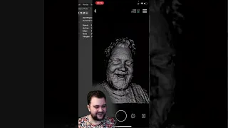 Скан лица с помощью iPhone #blender #gamedev #3d