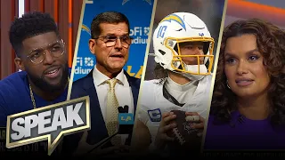 Harbaugh wants multiple championships for Chargers, hopes for Herbert too high? | NFL | SPEAK
