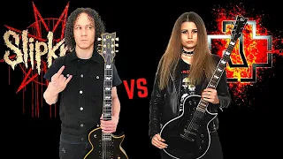 SLIPKNOT VS RAMMSTEIN | Nu Metal VS Industrial Metal (Guitar Riffs Battle) cover