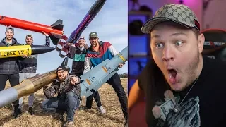 Model Rocket Battle 2 | Dude Perfect - Reaction