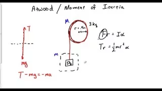 Atwood's Machine / Rotational With Inertia and Mass