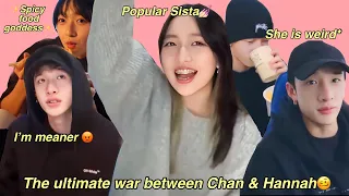 The ultimate never-ending ✨SIBLING✨ war between Bangchan & Hannah!
