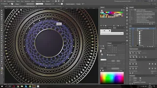 Как нарисовать набор круговых золотых рамок в Adobe Illustrator