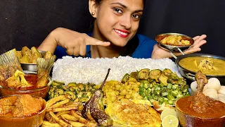Mutton Fat Curry Chicken Curry Dal Chawal Karela Fry Bhindi Aloo Fry Baingan Fry Fish Curry Eating