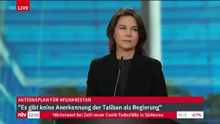 LIVE: Außenministerin Baerbock zum Aktionsplan für Afghanistan