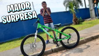 FIZ A MAIOR SURPRESA PARA A BIKE DELE!!!