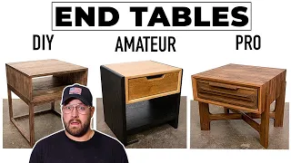 3 Levels of Modern End Tables: Beginner to PRO
