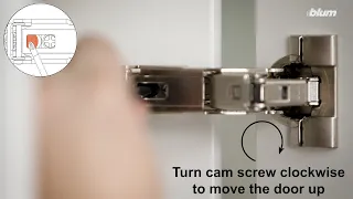 How to Adjust Cabinet Door Height with Blum’s CLIP top BLUMOTION 155° Hinge
