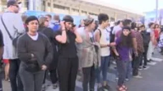 Pro-Palestinian protest at Israel Eurovision event
