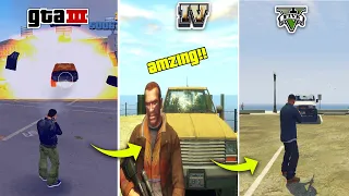 Can bullets pass through car's one windscreen to another in GTA Games ( 2001 - 2022 ) |