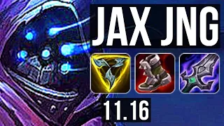 JAX vs NIDALEE (JUNGLE) | 3.7M mastery, 5/1/5, 800+ games | KR Master | v11.16