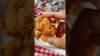KFC Style Crispy Fried Chicken Popcorn Nuggets Recipe 💫👆😍❤️ #shorts #youtubeshorts #recipe
