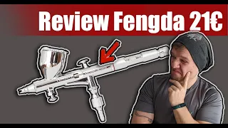 Airbrush Unboxing Review Fengda FE-180 Günstigste Gun 20€ (4k/60FpS) DE Audio/ENG SUB