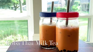 How to Make Thai Milk Tea with Boba