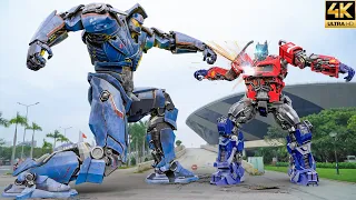 Optimus Prime (Transformers) vs Jaeger Gipsy Big Battle - 23nd Century Future Technology VFX