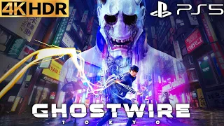 Ghostwire: Tokyo PS5 Performance Mode Gameplay Walkthrough 4K 120FPS HDR Full Game No Commentary