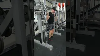 Smith machine squats for quads vs glutes #shorts