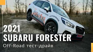 Тест-драйв Subaru Forester 2021 на бездорожье. Системы EyeSight и SI-DRIVE. Полный привод X-MODE.