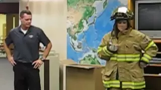 Firefighter proposes to teacher