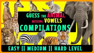Guess the Animal || Missing Vowels || ALL Level | #animalfriend #guessanimals #KIDDoLoDIAN