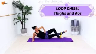 Thighs and Abs Mat Pilates Barre Workout - BARLATES BODY BLITZ Loop Chisel Thighs and Abs