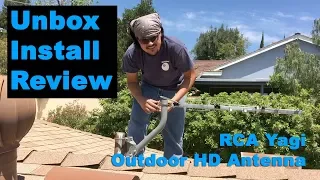 RCA Yagi Outdoor HD Antenna Unbox - Install - Review Cord Cutter
