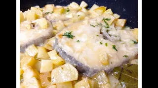 MERLUZA EN SALSA VERDE con patatas, para estas Navidades. Rápido y fácil.