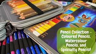 Pencil collection - coloured pencils, watercolour pencils, and specialty pencils! | Adult Colouring