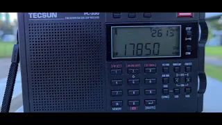 Tecsun PL-330 Walk in the Park Radio France International 17850 kHz Shortwave outdoor telescopic