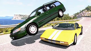 High Speed Traffic Crashes #51 - BeamNG Drive | CrashBoomPunk