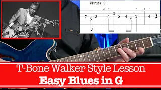 Easy Like T-Bone Walker - How to play T-Bone Shuffle guitar lesson