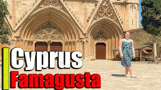 Amazing walking tour 4k in 17 jun 2022 around Cyprus and walk in famagusta city