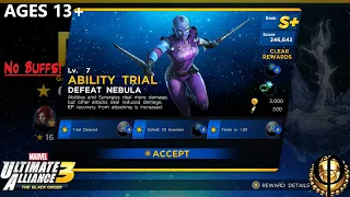 Lv. 7 Ability Trial Defeat Nebula (No Buffs) - Ultimate Alliance 3