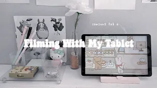 Vlog : Filming A Video With My Tablet ( Samsung Tab A 10.1 2019) Camera Review I Lunadrella
