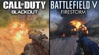 Battlefield V - Firestorm vs Call of Duty: Black Ops 4 - Blackout | Direct Comparison