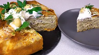 Так БЛИННЫЙ ТОРТ ВЫ еще НЕ ГОТОВИЛИ. Очень вкусный ЗАКУСОЧНЫЙ ТОРТ В КОНВЕРТЕ. С Грибами и Сыром.