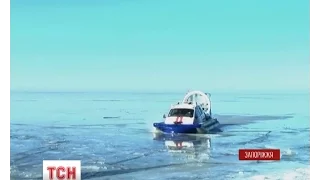 Кілька десятків рибалок зняли з криги на Каховському водосховищі